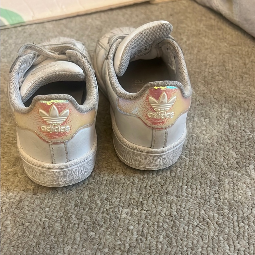 Adidas white Sneakers with Classic Shell Toe - Picture 3 of 7